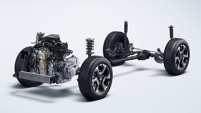 Produktfoto af Honda CR-V chassis.