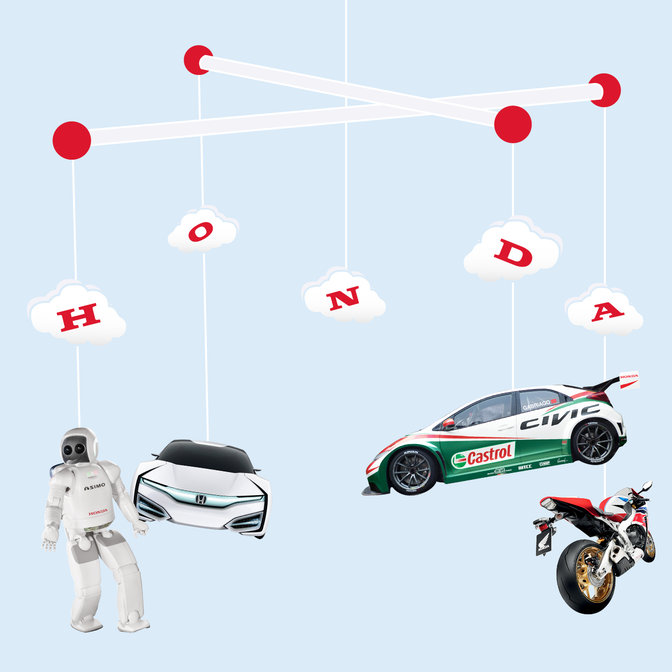 Serie af Honda-produkter.