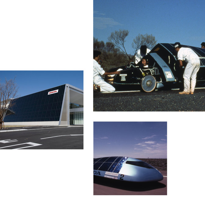 Billeder fra World Solar Challenge.