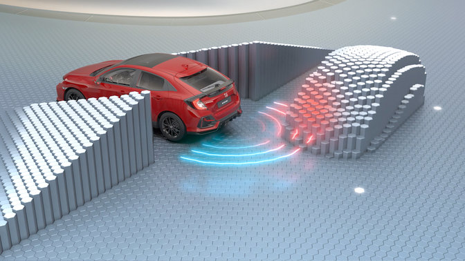 Honda Civic i virtuelt studie