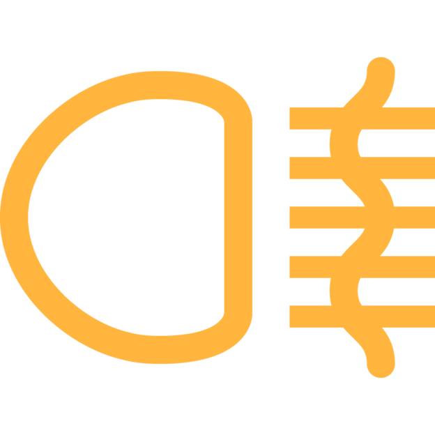 Symbol til tågebaglygte