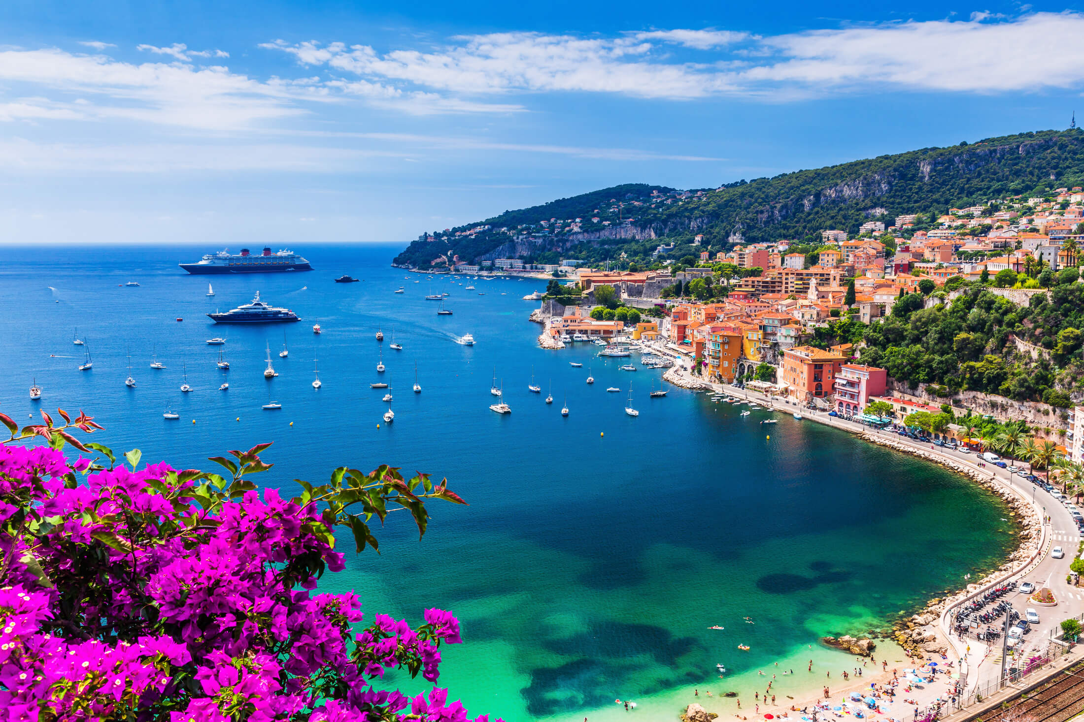 Villefranche sur Mer på den franske riviera