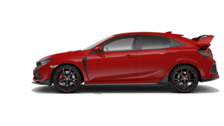 Honda Civic Type R, set fra siden.