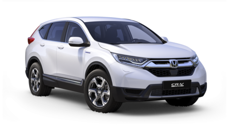 Honda CR-V Hybrid, set skråt forfra.