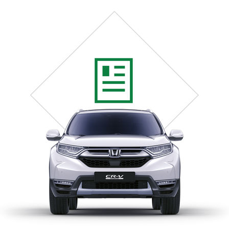 Ikon til brochure om Honda CR-V Hybrid.