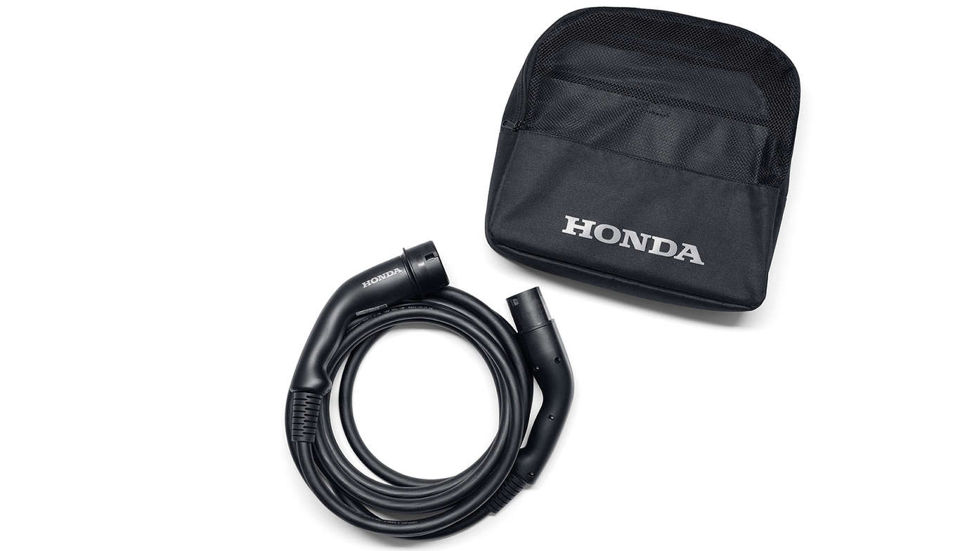 Nærbillede af Honda e Power Charger type 3-ladekabel.