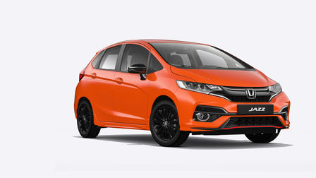 Honda Jazz, set skråt forfra.