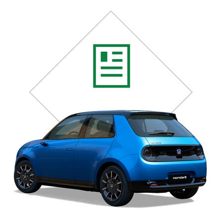 Nærbillede af Honda e.