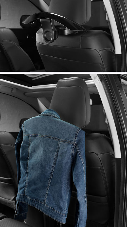 Jakkekrog bag p&aring; bils&aelig;de