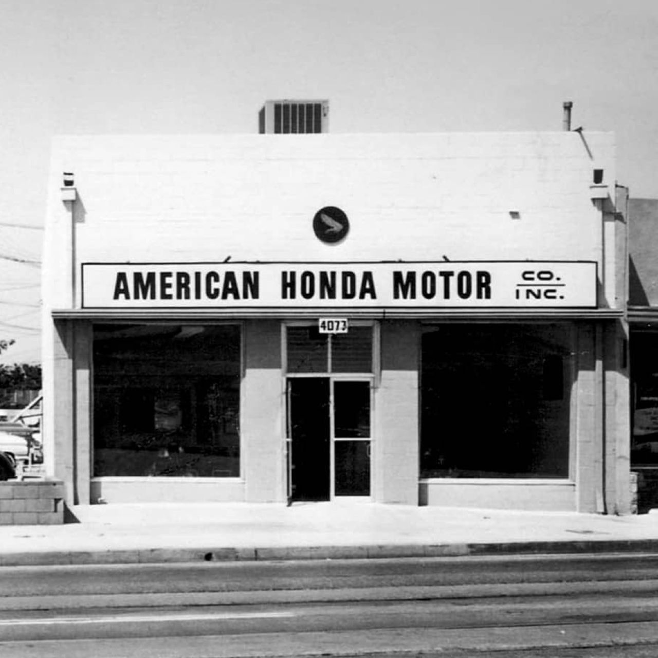 Historisk billede af Honda Motor Co. i Los Angeles.