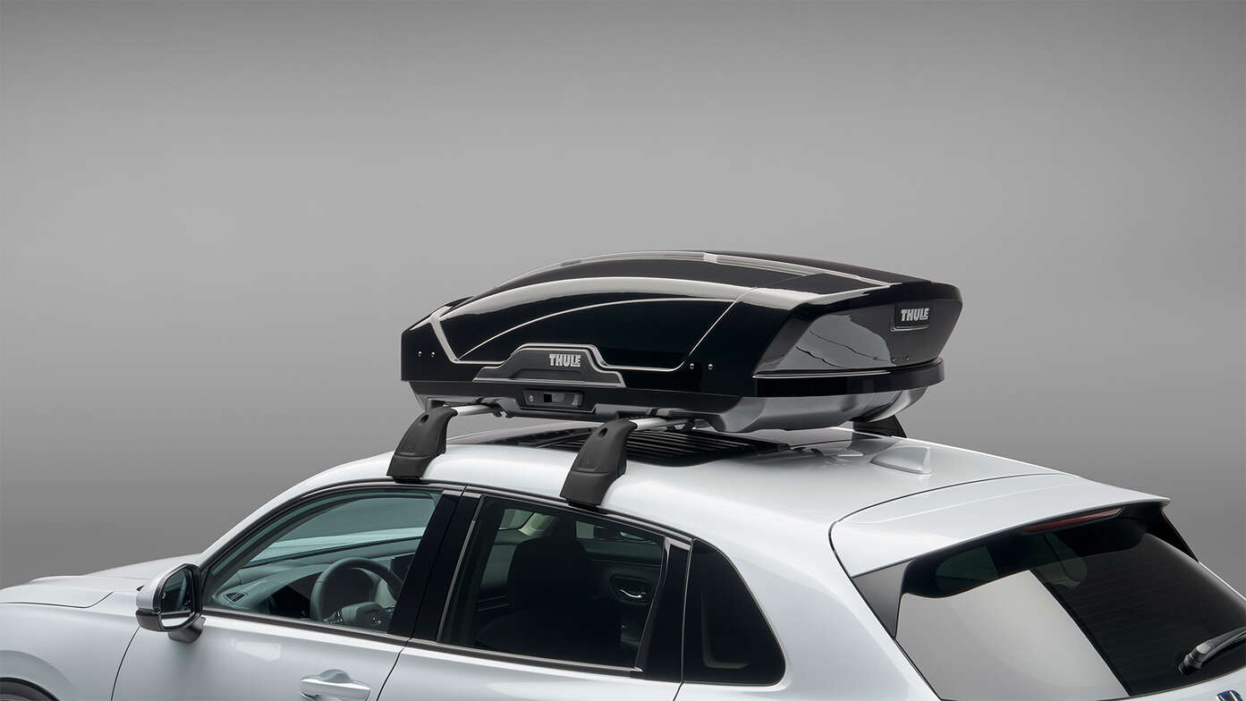 Nærbillede af Thule tagboks 400 liter