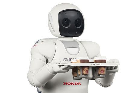 Asimo serverer kaffen